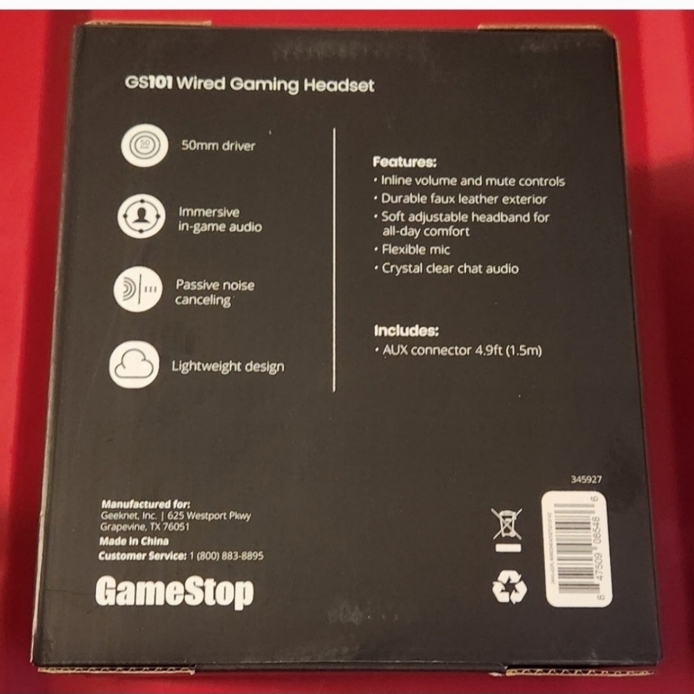 GameStop GS101 Wired Gaming Headset - Picture 3 of 4